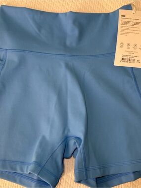 LSKD Fusion X-Short Tight with Pockets - Azure Blue